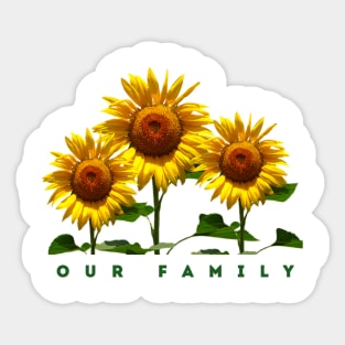 Sunflower lover pattern mask Sticker